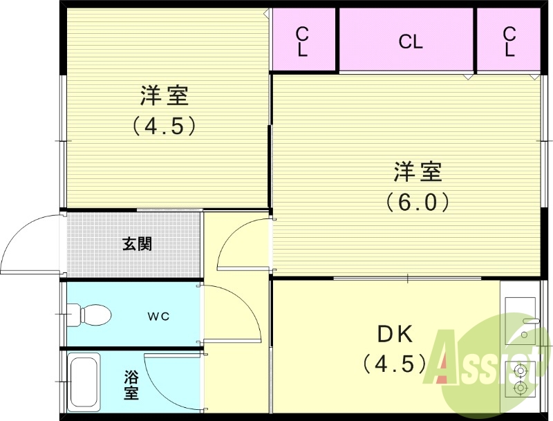 1階の間取り図