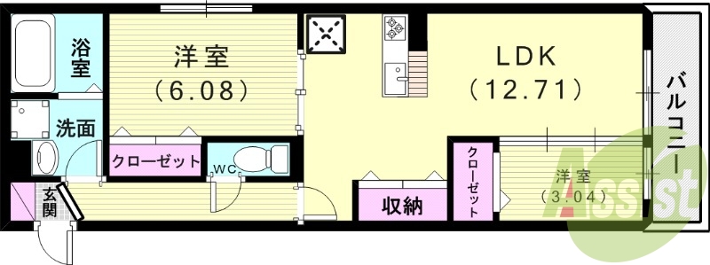 3階の間取り図
