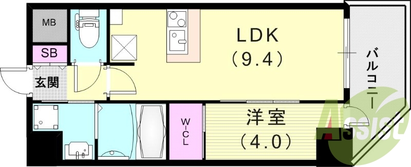 7階の間取り図
