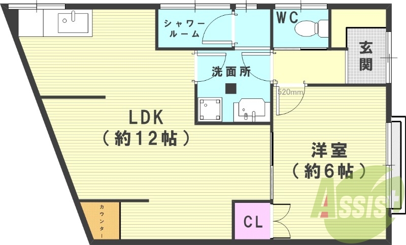 -階の間取り図