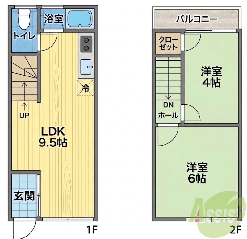 -階の間取り図