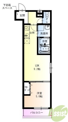 2階の間取り図