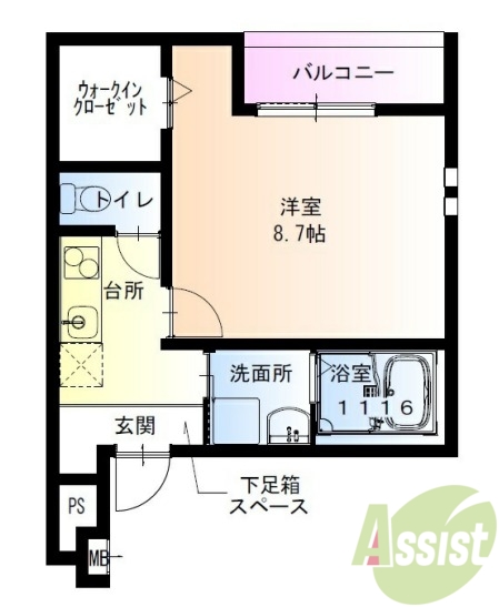 1階の間取り図