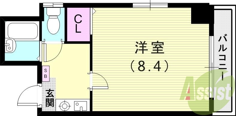 4階の間取り図