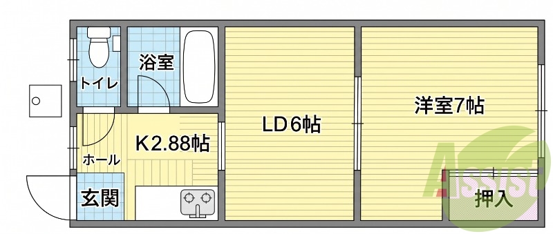 1階の間取り図