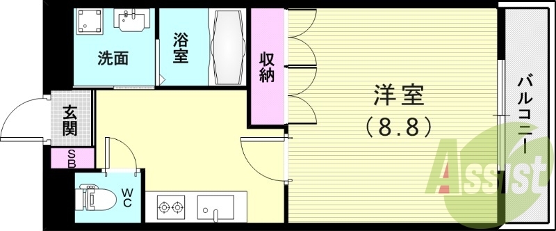 2階の間取り図