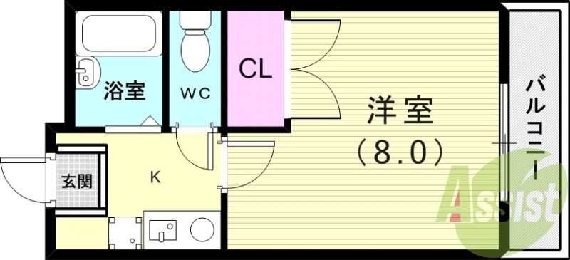 2階の間取り図