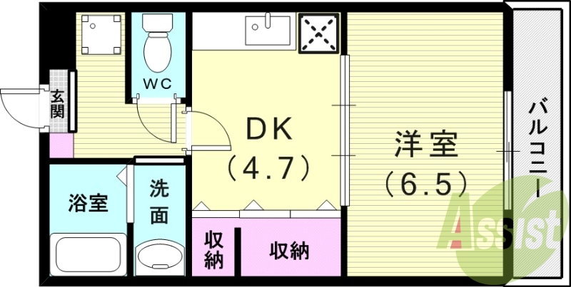 1階の間取り図