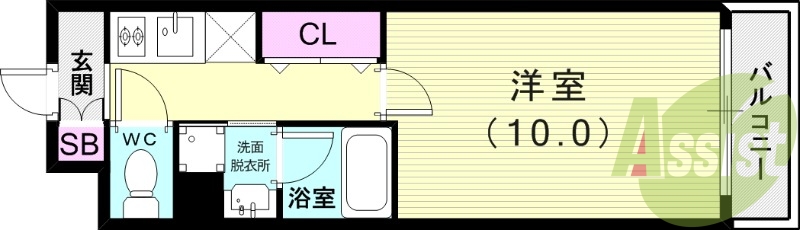 6階の間取り図
