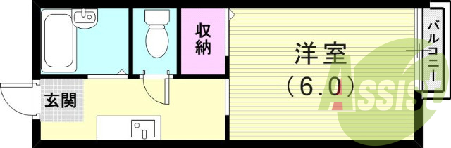 2階の間取り図