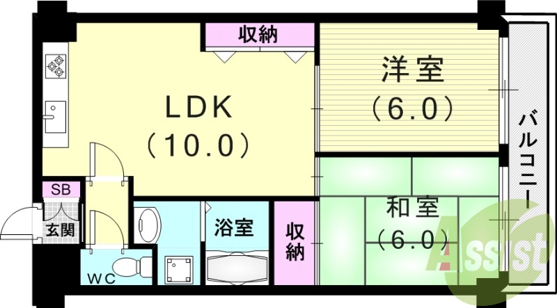 4階の間取り図