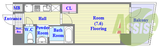 バストイレがセパレート、独立洗面所のある使い易い間取りです