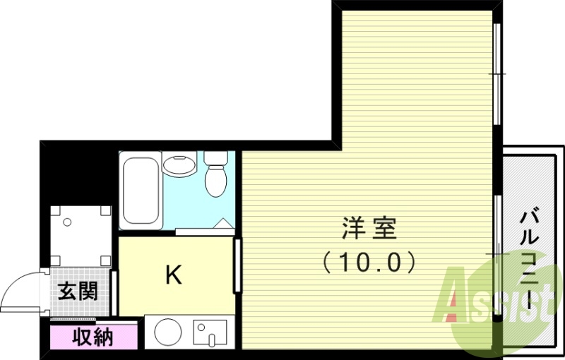 2階の間取り図