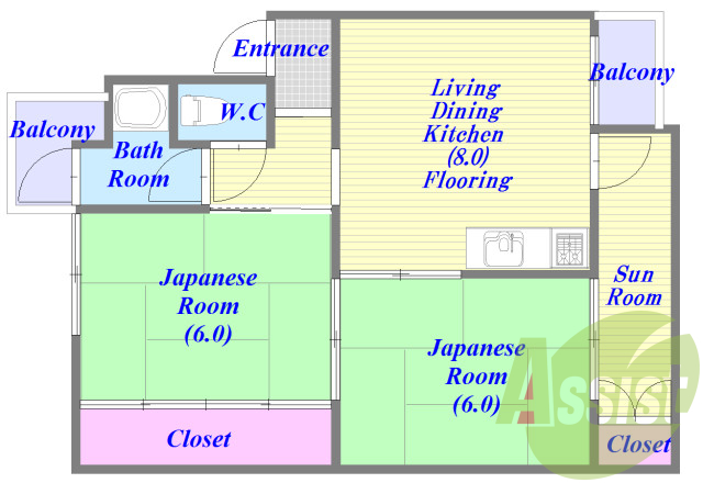 シンプルな住み心地を実感できる素敵な間取りになってます。
