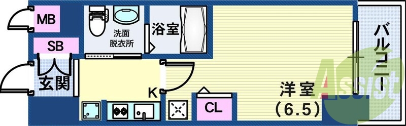 5階の間取り図