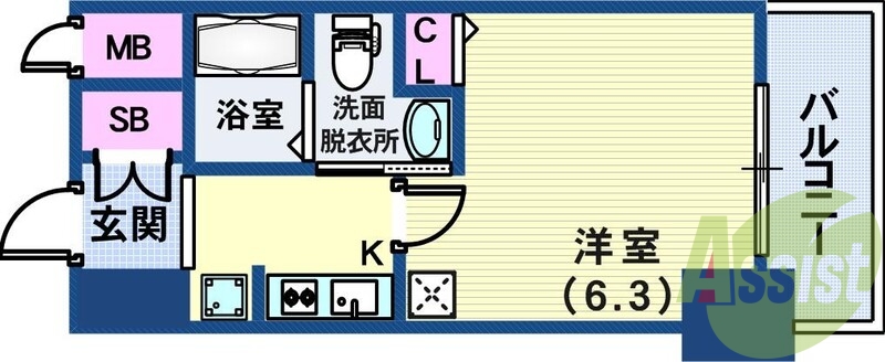 4階の間取り図