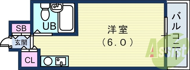 6階の間取り図