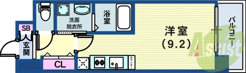2階の間取り図