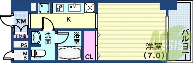 １人暮らしにはピッタシの間取りですね！！