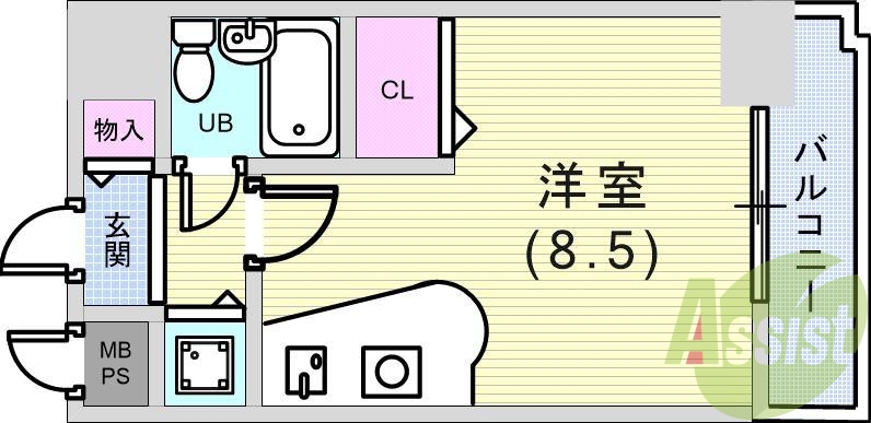 4階の間取り図