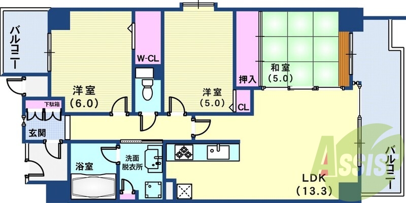 7階の間取り図