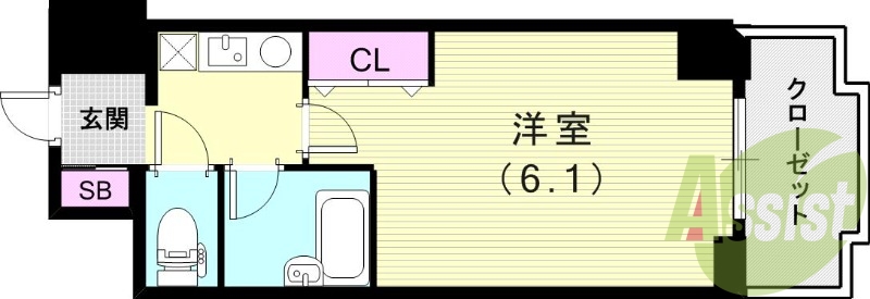 2階の間取り図