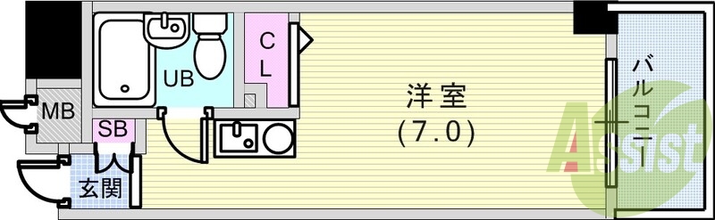 6階の間取り図