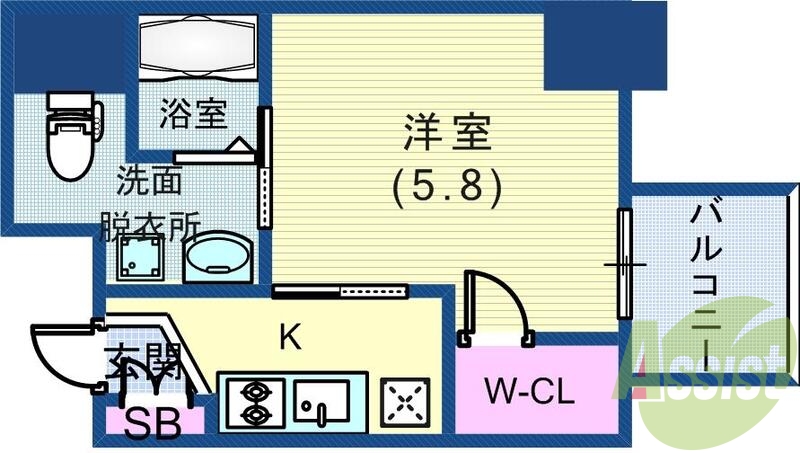 7階の間取り図