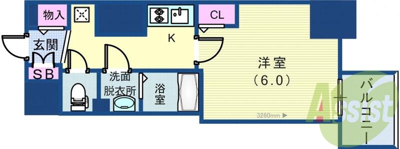 9階の間取り図