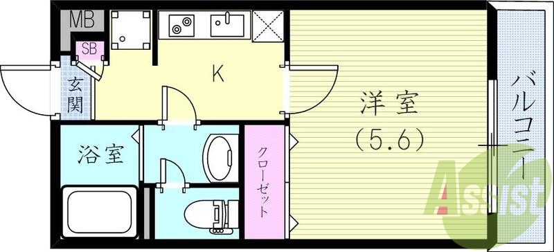 1階の間取り図
