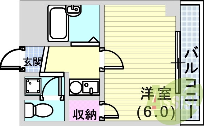 5階の間取り図