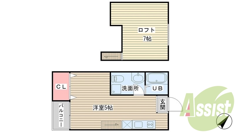 1階の間取り図