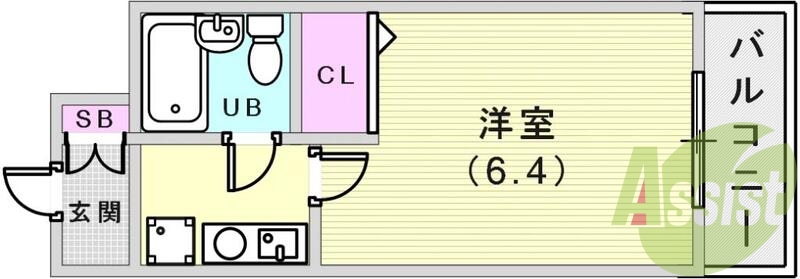 8階の間取り図