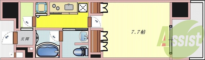 独立性の高い間取りでプライバシーも確保できます