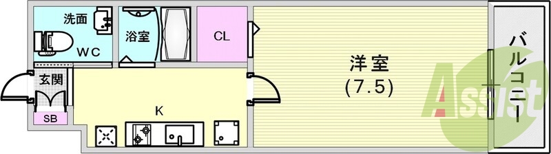 3階の間取り図