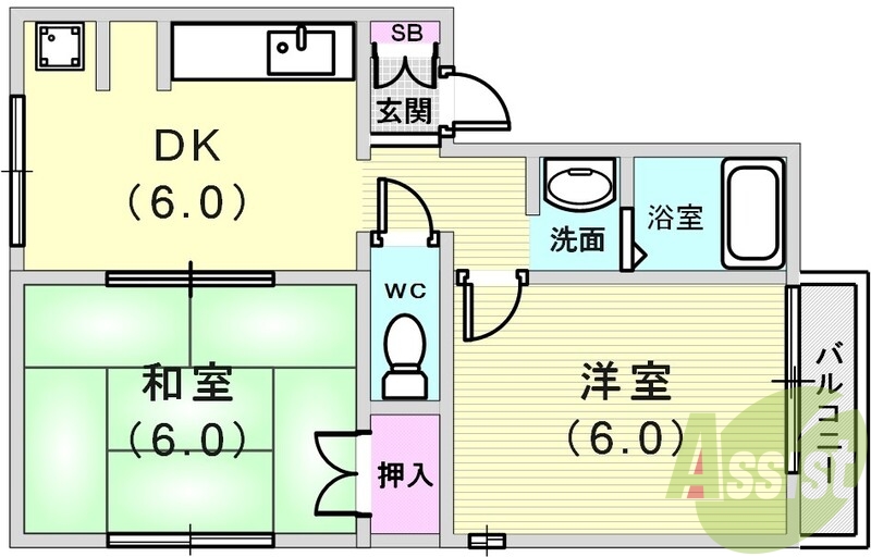 全室角部屋作りです