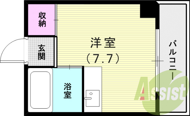 4階の間取り図