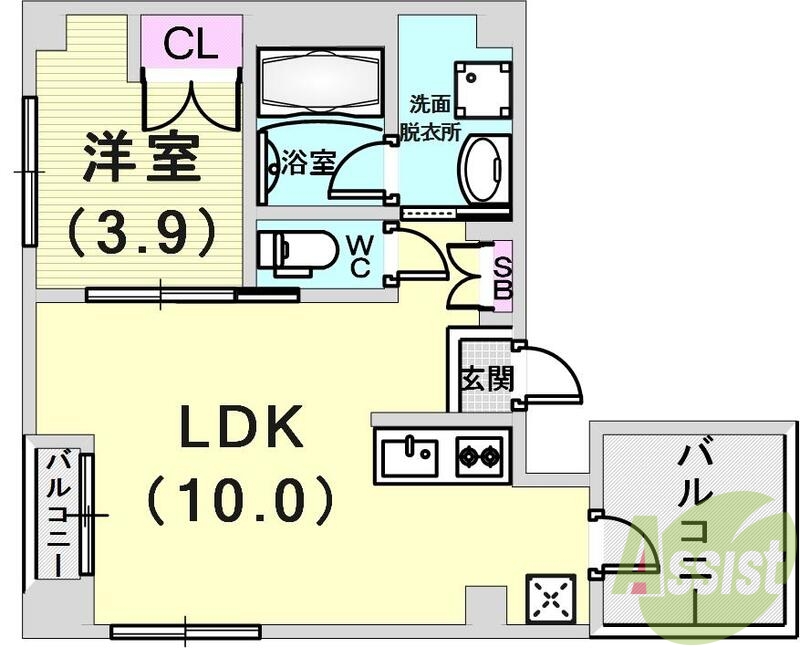 使いやすい間取りです。