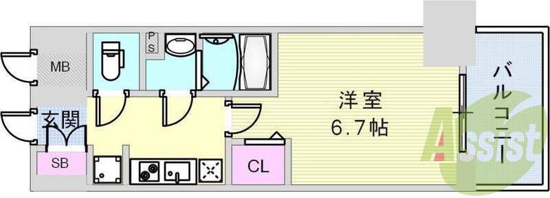 4階の間取り図