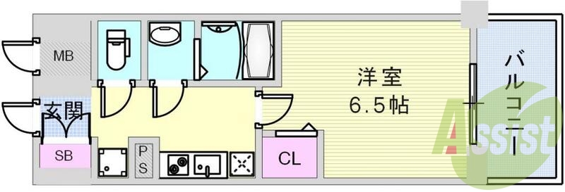 4階の間取り図