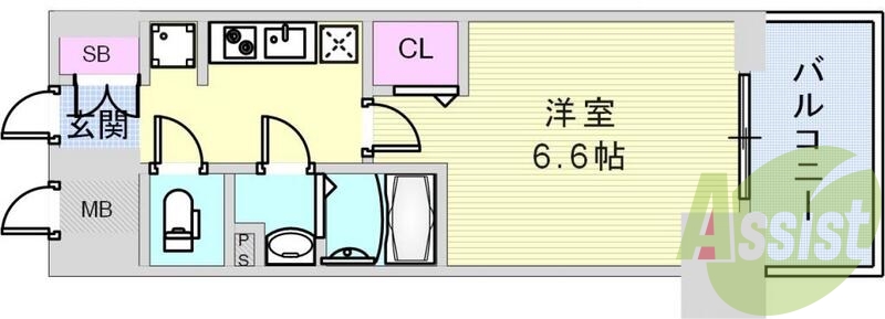 2階の間取り図