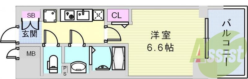2階の間取り図