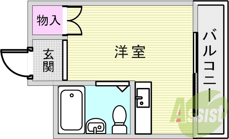 4階の間取り図