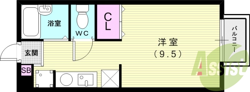 2階の間取り図