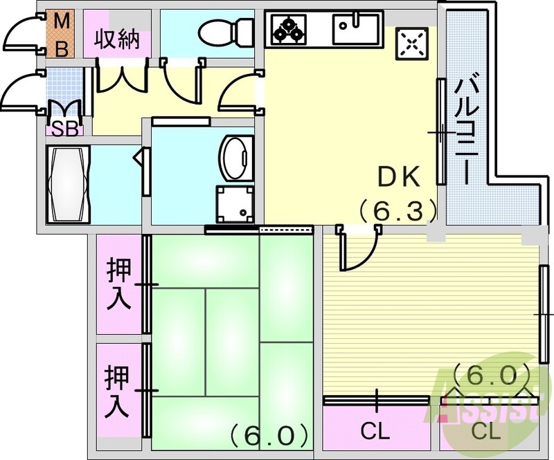 使いやすい間取です