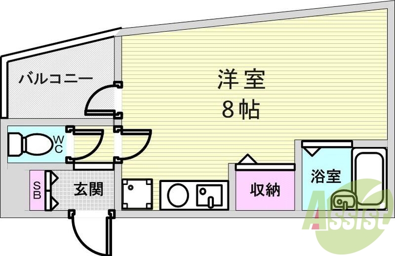 初めての一人暮らしをされる方。セパレートですよ。