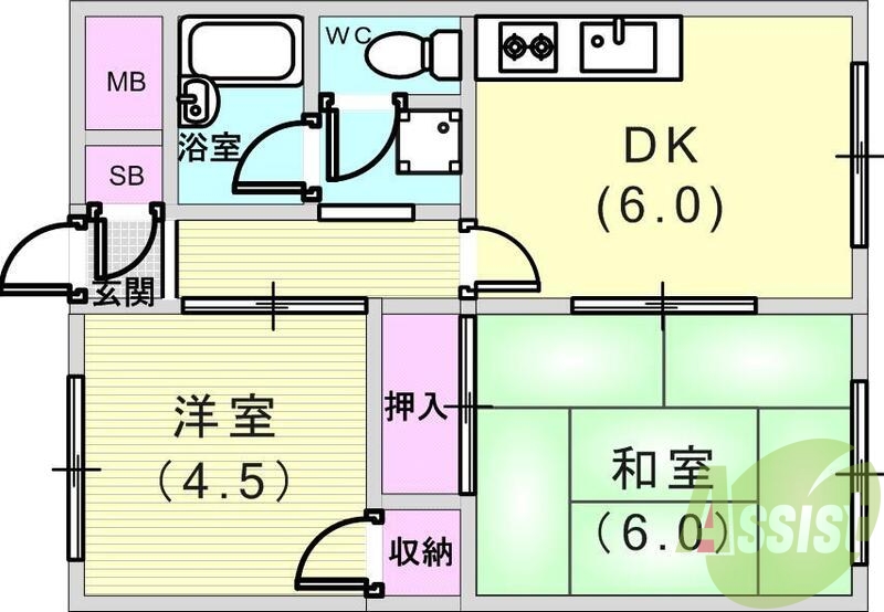 新婚さんに丁度いい広さですね
