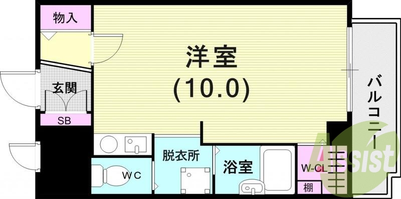 2階の間取り図