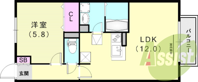 1階の間取り図