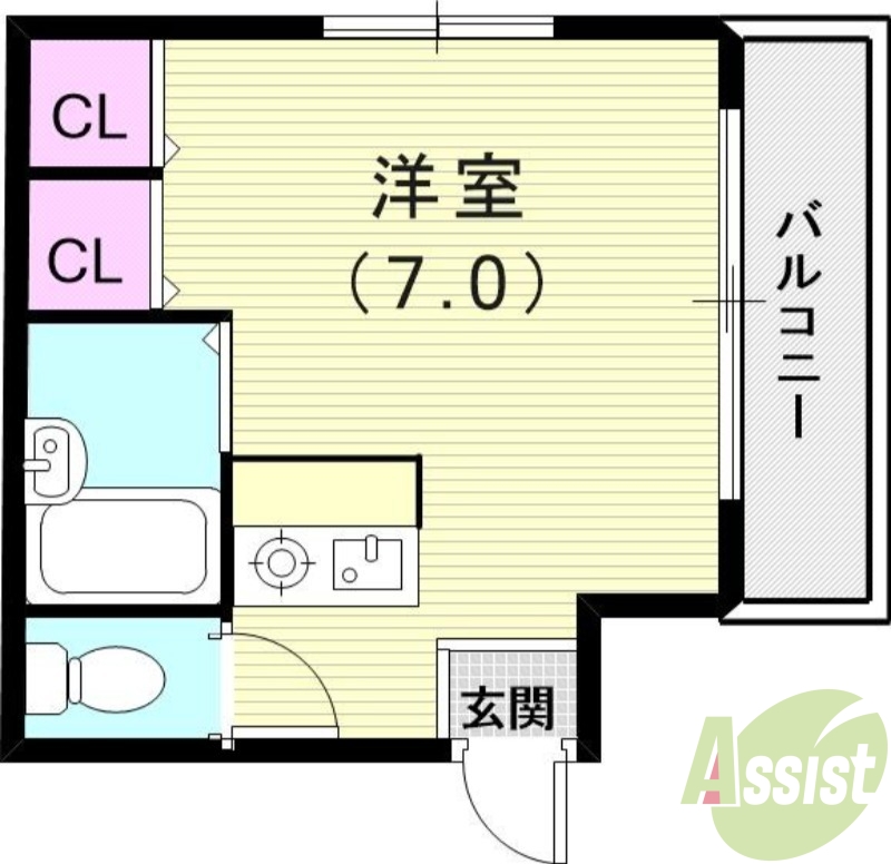 2階の間取り図